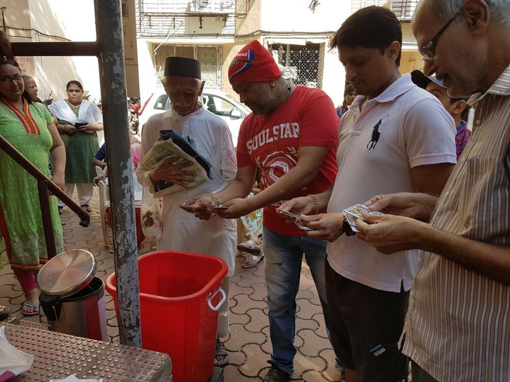 Team coordinating a waste collection drive